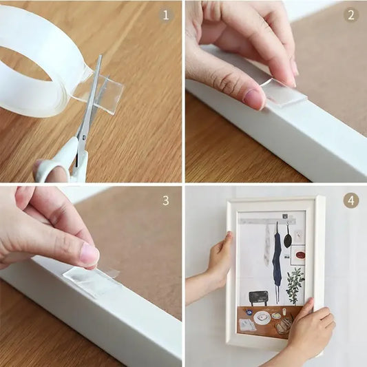 Reusable Nano Tape – Transparent Double-Sided Adhesive Tape