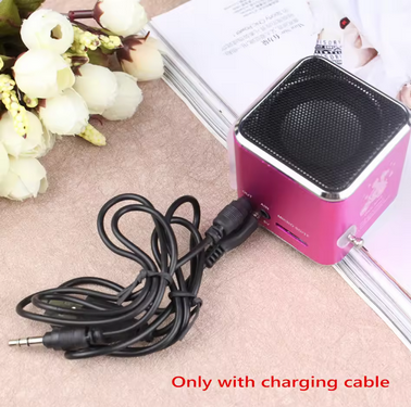 TD-V26 Mini Bluetooth Speaker with FM Radio MP3 Player LED Display and TF Card Support in Portable Design