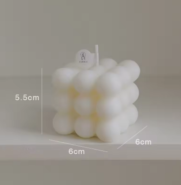 Big Bubble Cube Aromatherapy Candle - Soy Wax
