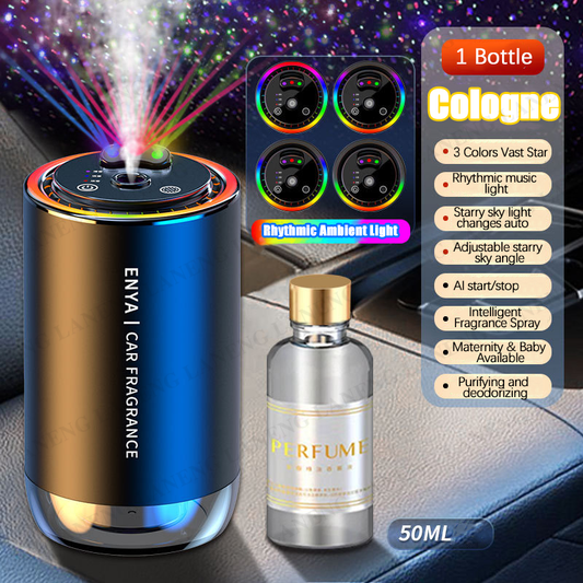 Smart Car Diffuser with Ambient Light – Auto Fragrance & LED Glow