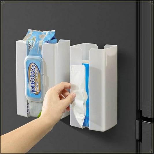 Magnetic Refrigerator Storage Box - No Punch Installation