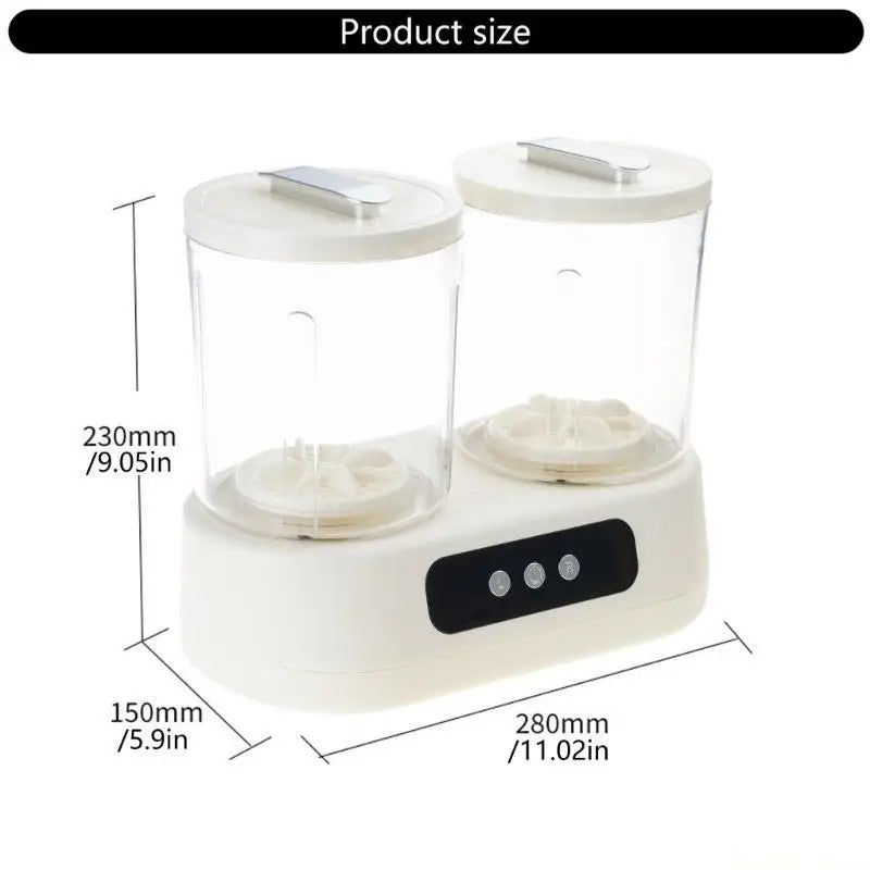 D0AB Double Compartment Washing Machine 3L High Efficiency Independent Bucket Control
