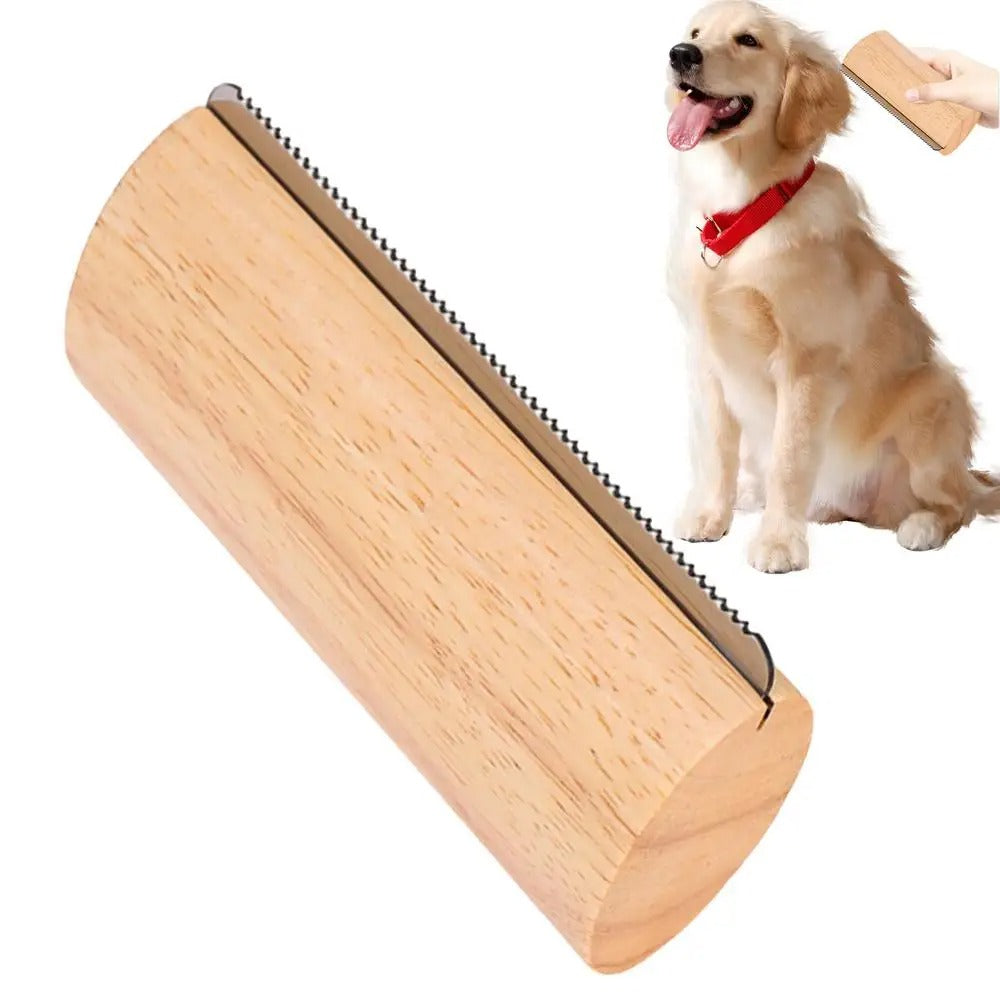 Dog Brush For Shedding Non-Slip Grip Undercoat Comb Wooden Dog Hair Brush For Kittens Medium Large Breed Loose Long Short
