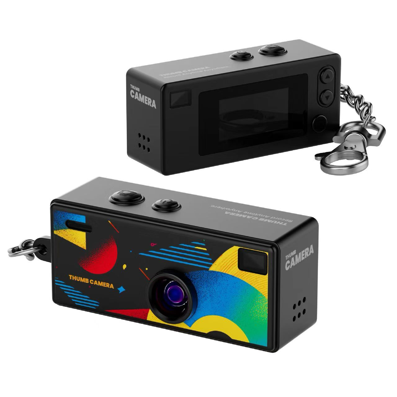 Retro Mini Keychain Camera – 1080P Video with Flash