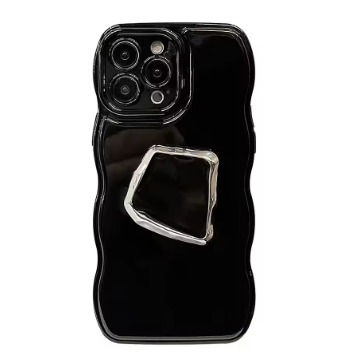 Retro Gem Art Bracket Lens Protection Case for iPhone 16 15 14 13 12 11 Pro Max Plus