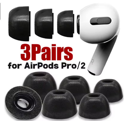 Premium Memory Foam Ear Tips for AirPods Pro 1st 2nd Gen Earphone Protective Sleeve Sound Isolation Soft Earbuds Covers Cap