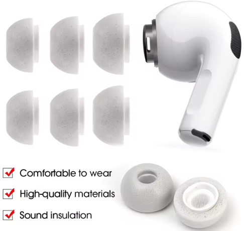 Premium Memory Foam Ear Tips for AirPods Pro 1st 2nd Gen Earphone Protective Sleeve Sound Isolation Soft Earbuds Covers Cap