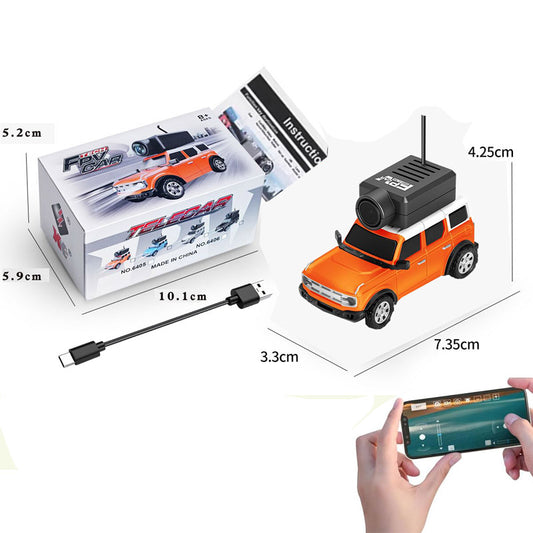 Mini FPV RC Car 1:64 – App-Controlled Racer with 720P Camera