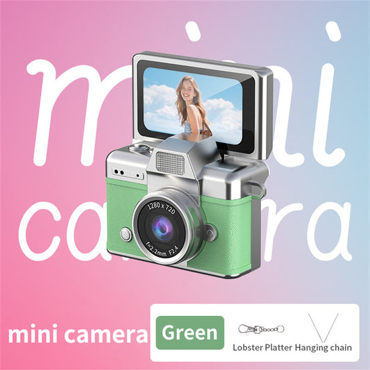 Mini Keychain Camera with 180° Flip Screen & Photo Filters