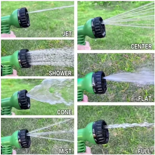 Expandable Magic Garden Hose with 7-Pattern Spray Gun – High-Pressure Flexible Water Hose for Car Wash, Garden Watering & Outdoor Cleaning (7.5M / 15M / 22.5M)
