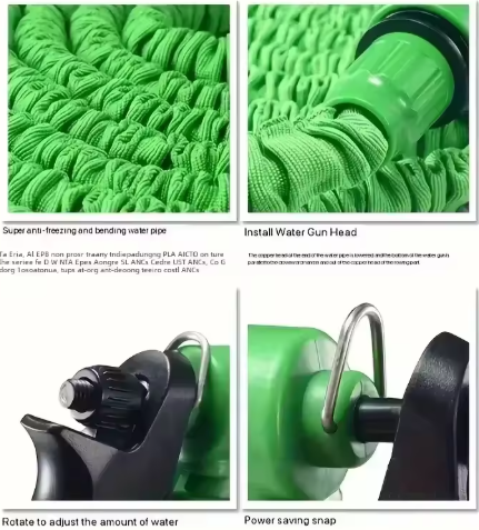 Expandable Magic Garden Hose with 7-Pattern Spray Gun – High-Pressure Flexible Water Hose for Car Wash, Garden Watering & Outdoor Cleaning (7.5M / 15M / 22.5M)
