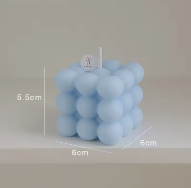 Big Bubble Cube Aromatherapy Candle - Soy Wax