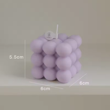 Big Bubble Cube Aromatherapy Candle - Soy Wax