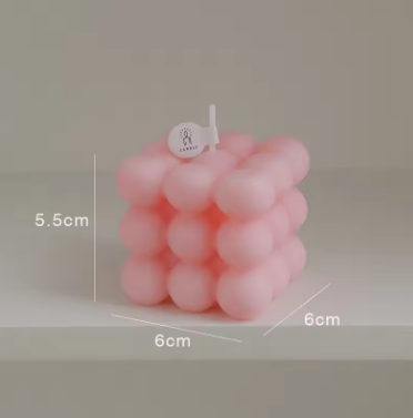 Big Bubble Cube Aromatherapy Candle - Soy Wax