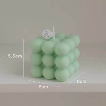 Big Bubble Cube Aromatherapy Candle - Soy Wax