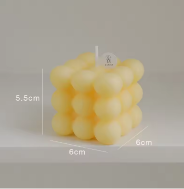 Big Bubble Cube Aromatherapy Candle - Soy Wax