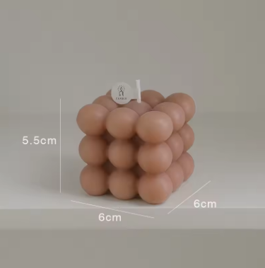 Big Bubble Cube Aromatherapy Candle - Soy Wax