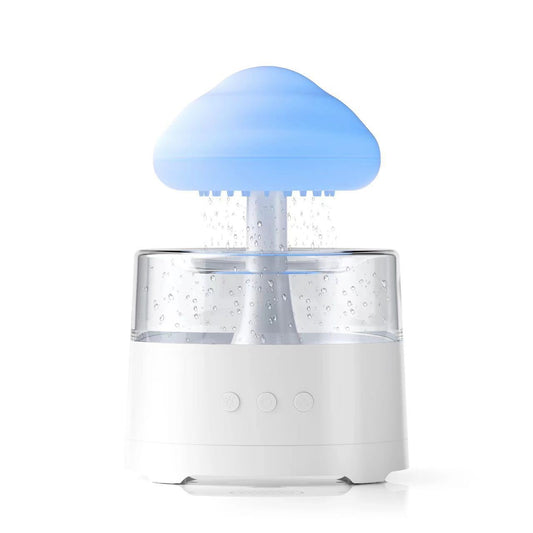Rain Cloud Humidifier with Bluetooth Speaker - White Noise Machine & Mood Light