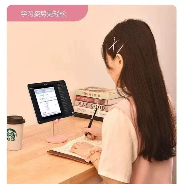 "Little Rabbit Phone Stand ~ Ins-style Adjustable Height Desktop Holder for Students, Home Use, Selfies, and Live Streaming