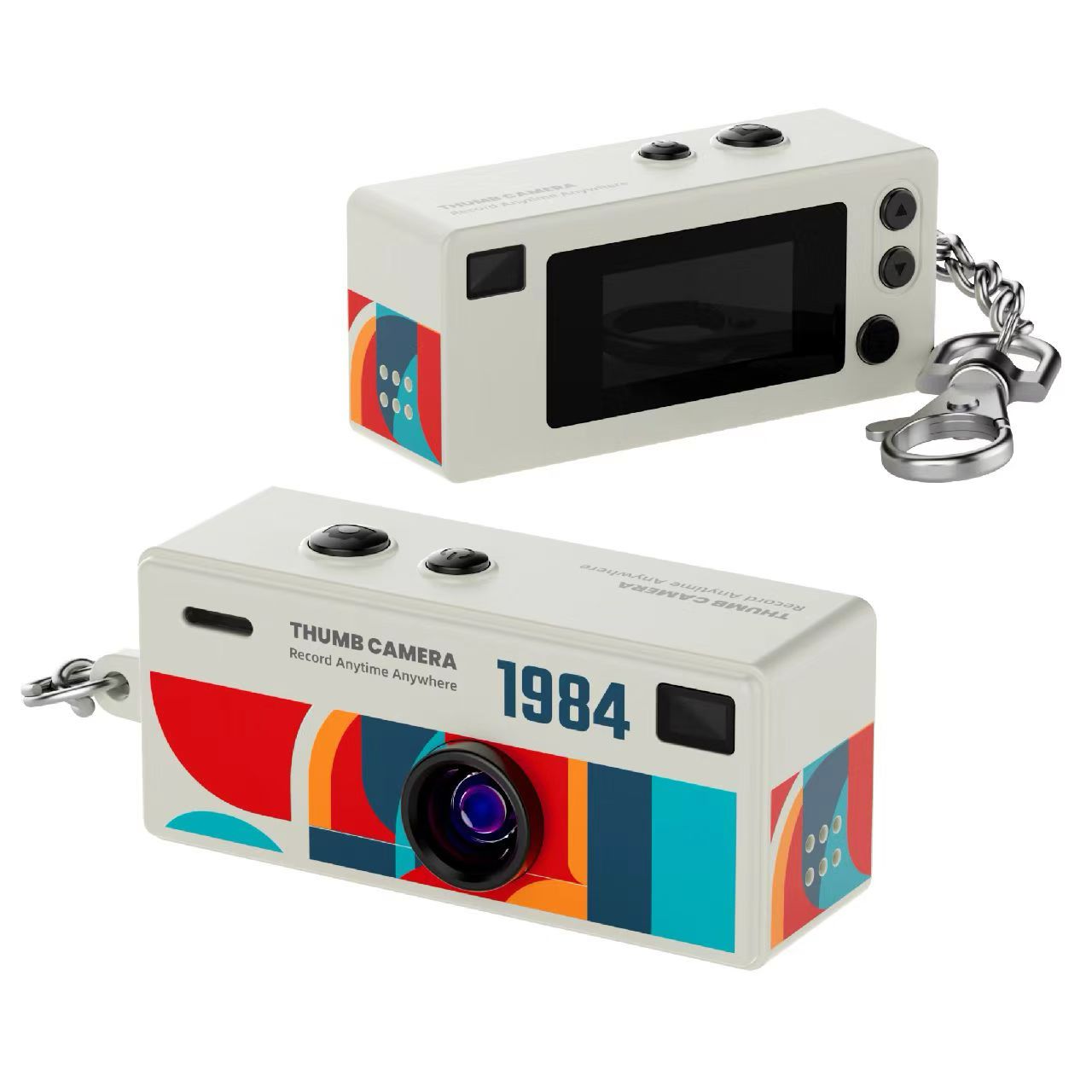 Retro Mini Keychain Camera – 1080P Video with Flash