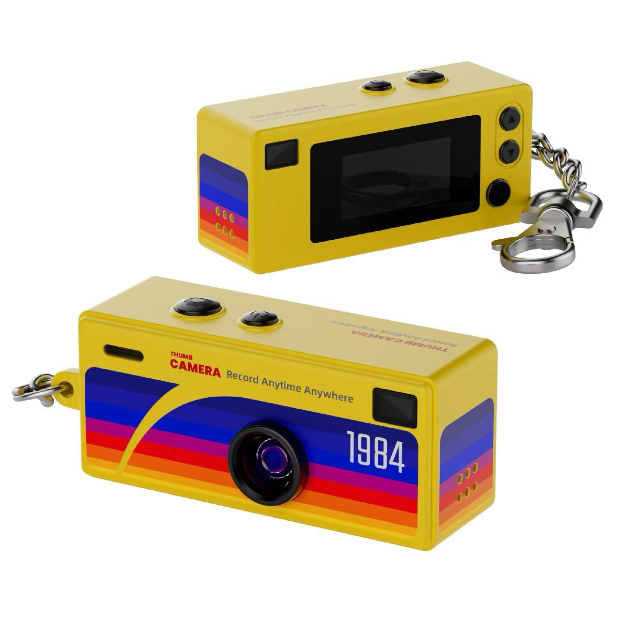 Retro Mini Keychain Camera – 1080P Video with Flash