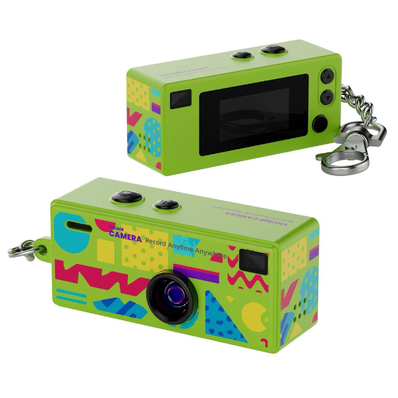 Retro Mini Keychain Camera – 1080P Video with Flash