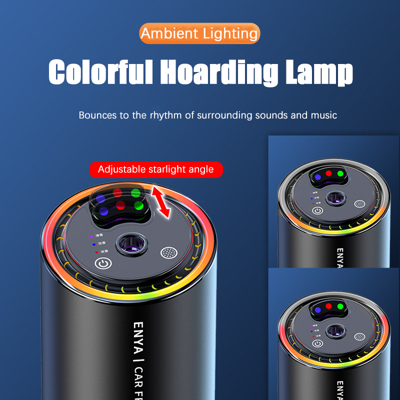 Smart Car Diffuser with Ambient Light – Auto Fragrance & LED Glow