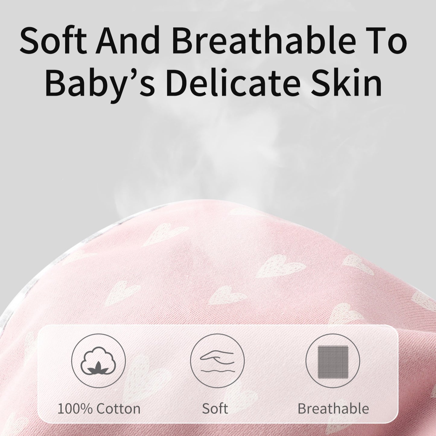 Cotton Newborn Swaddle Sleep Sack – Arms-In Baby Sleeping Bag, 0–12 Months