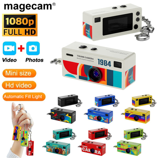 Retro Mini Keychain Camera – 1080P Video with Flash