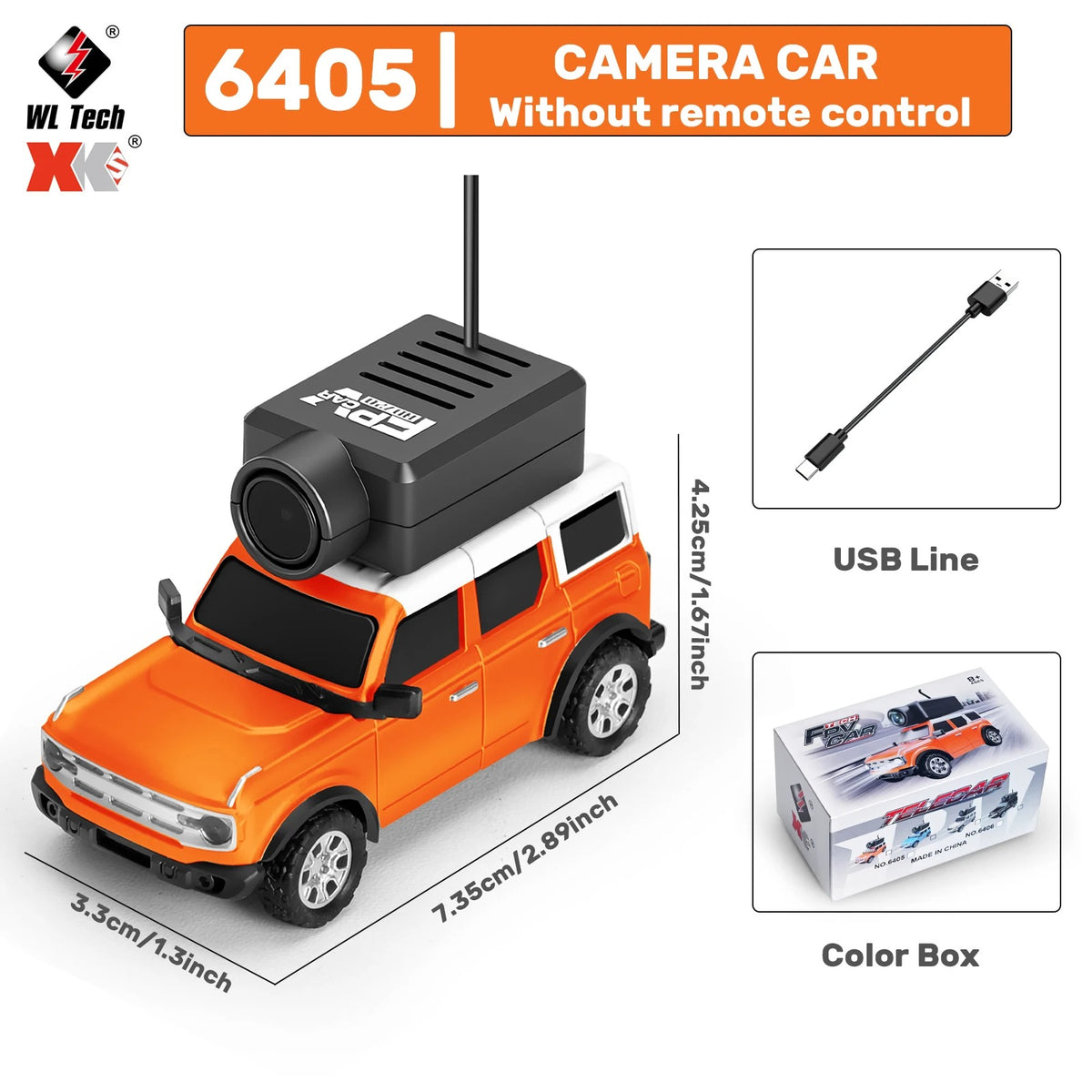 Mini FPV RC Car 1:64 – App-Controlled Racer with 720P Camera