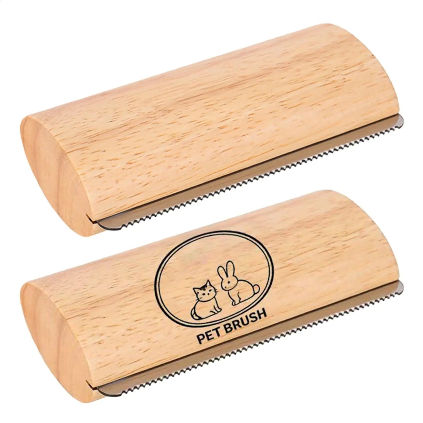 Dog Brush For Shedding Non-Slip Grip Undercoat Comb Wooden Dog Hair Brush For Kittens Medium Large Breed Loose Long Short