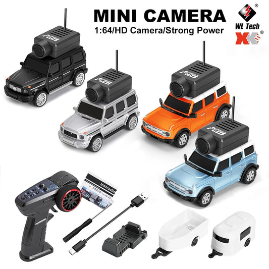 Mini FPV RC Car 1:64 – App-Controlled Racer with 720P Camera