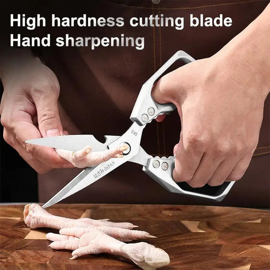 Multi-functional Heavy-Duty Kitchen High-hardness High Sharp Scissors Stainless Steel Scissors For Cutting Chicken, Fish, Duck