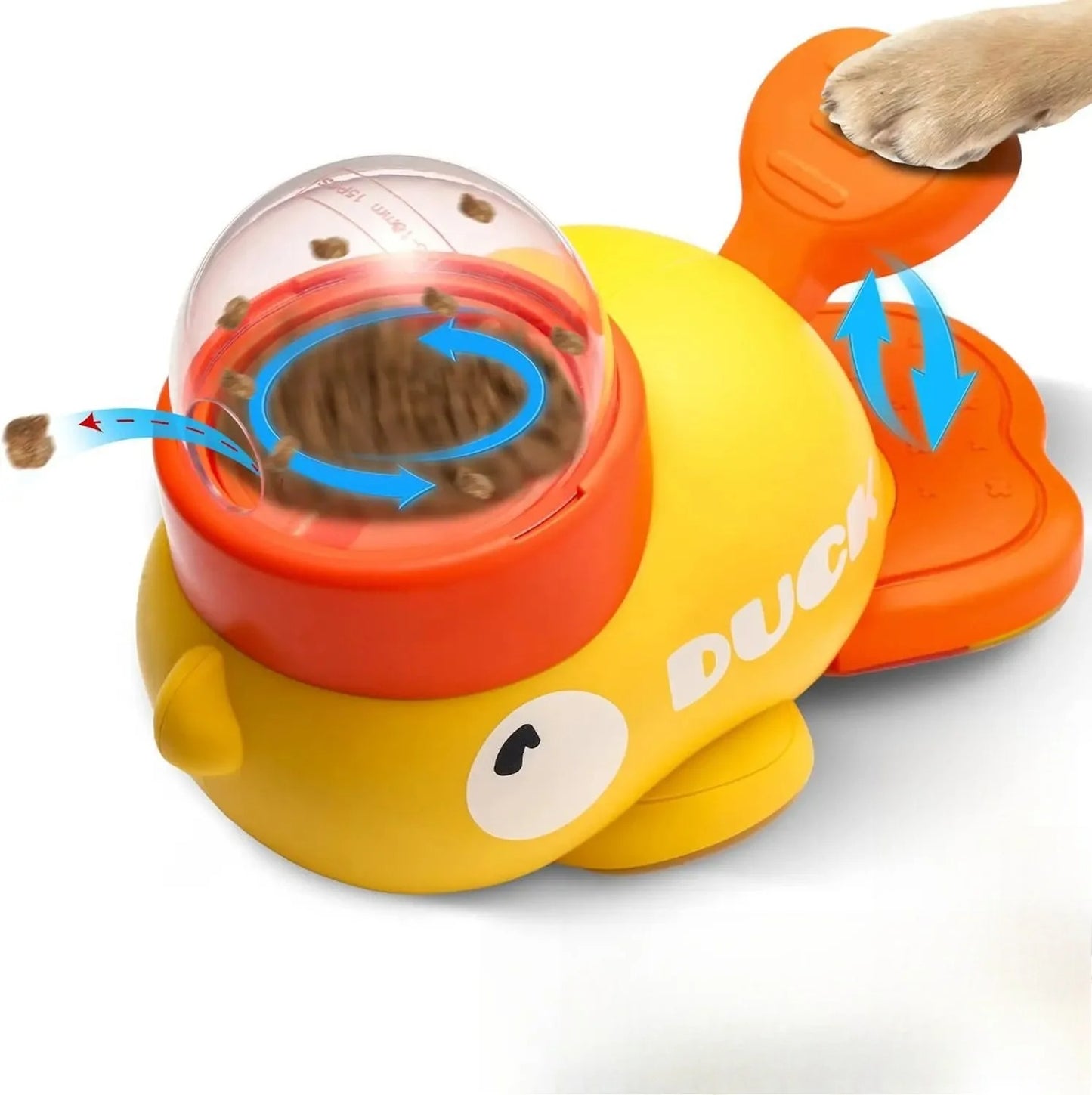 Feeders For Dogs Supplies Pet Intelligence Exercise Cartoon Little Yellow Duck Shape Interactive Anti-slip Design Toys