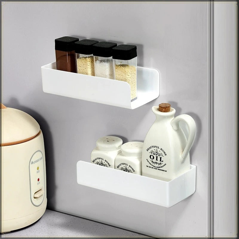 Magnetic Refrigerator Storage Box - No Punch Installation