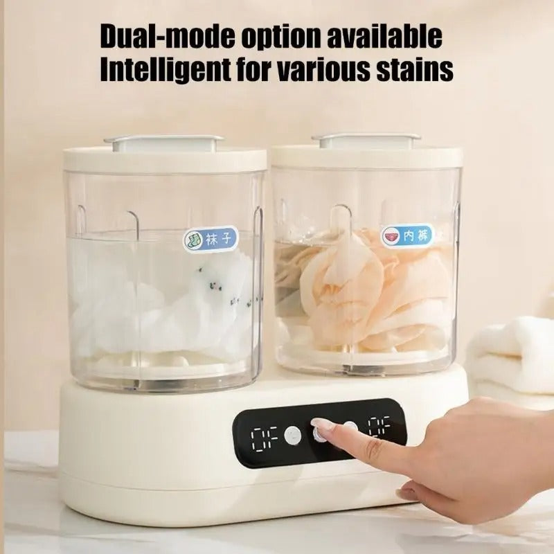 D0AB Double Compartment Washing Machine 3L High Efficiency Independent Bucket Control