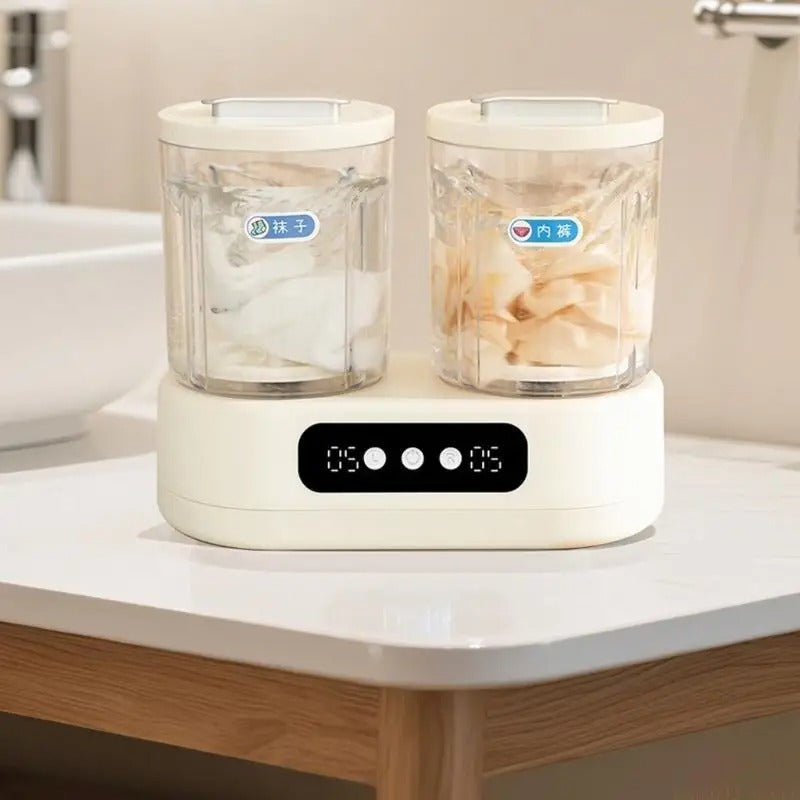 D0AB Double Compartment Washing Machine 3L High Efficiency Independent Bucket Control