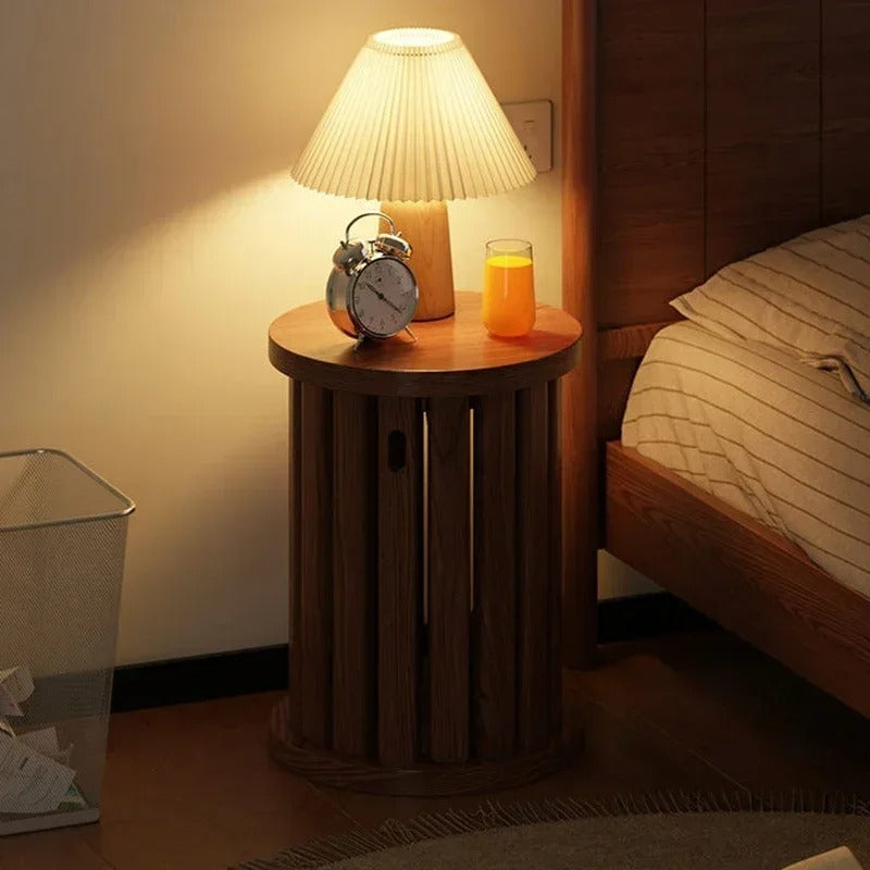 Solid wood stool coffee table household stackable round stool easy to move set dining table stool