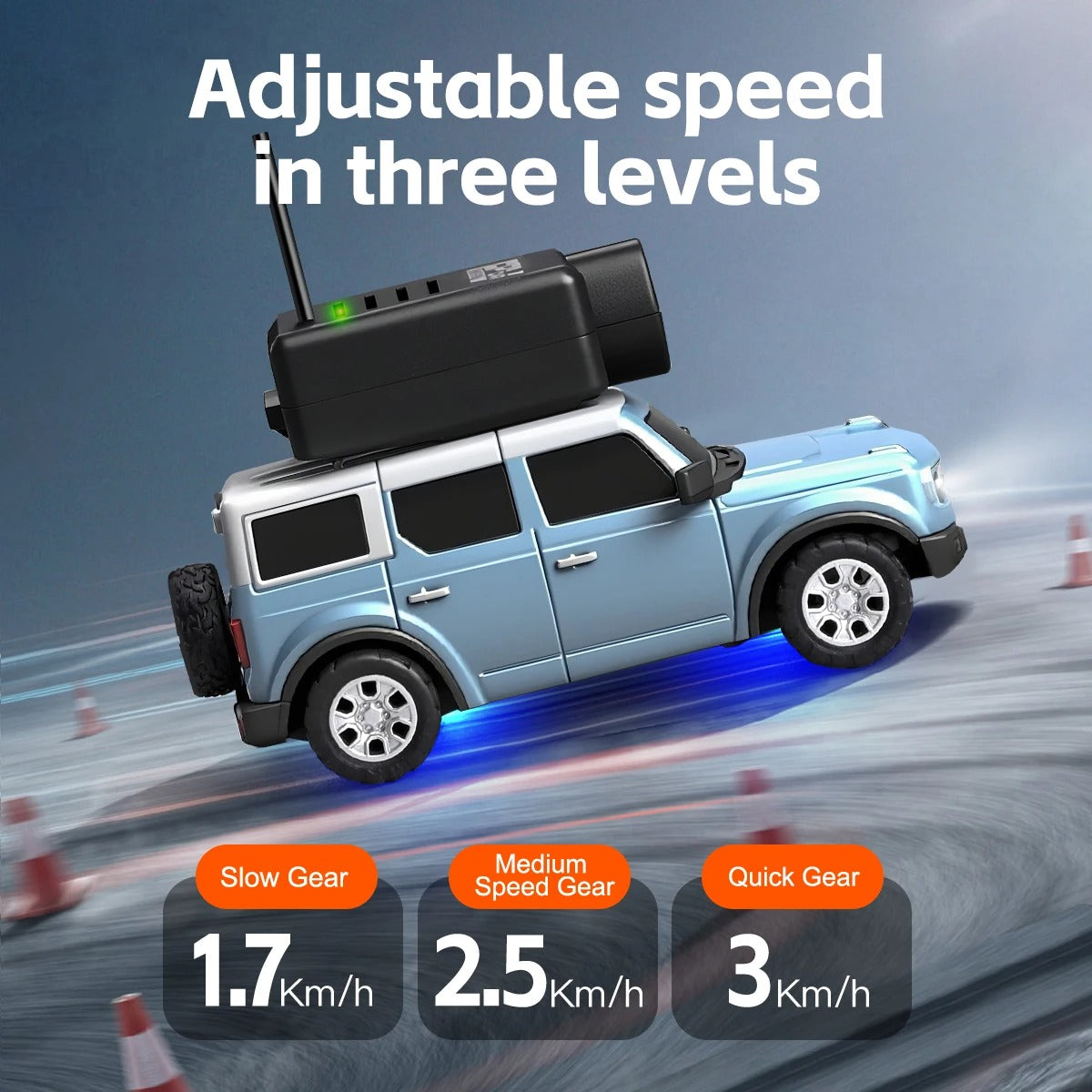 Mini FPV RC Car 1:64 – App-Controlled Racer with 720P Camera