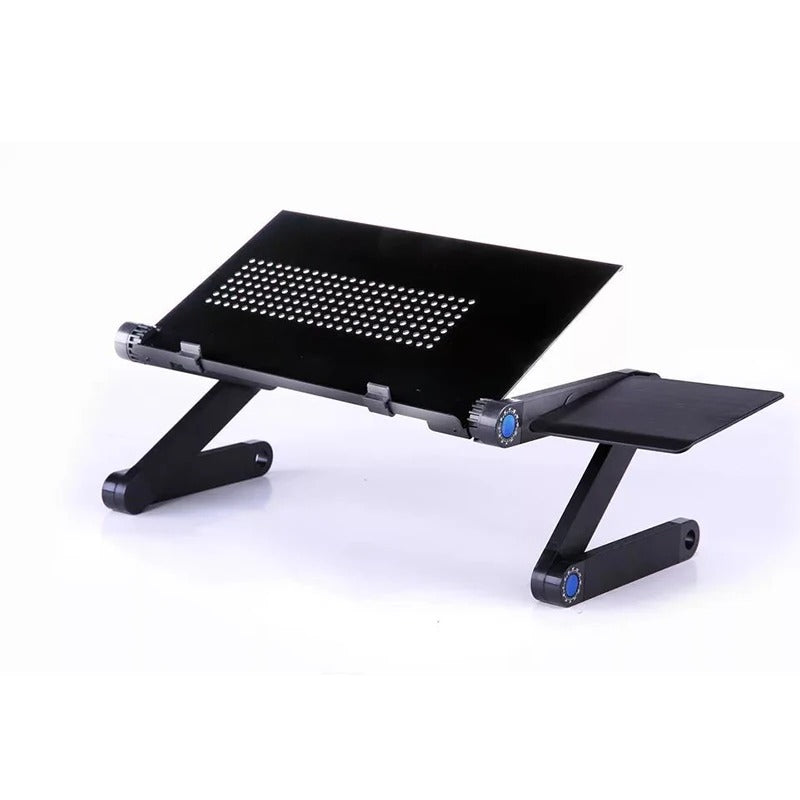 Adjustable Aluminum Computer PC Desk, Portable Laptop Table Stand, Home Bed, Office Laptop Holder with Mouse Pad, 360 Degree