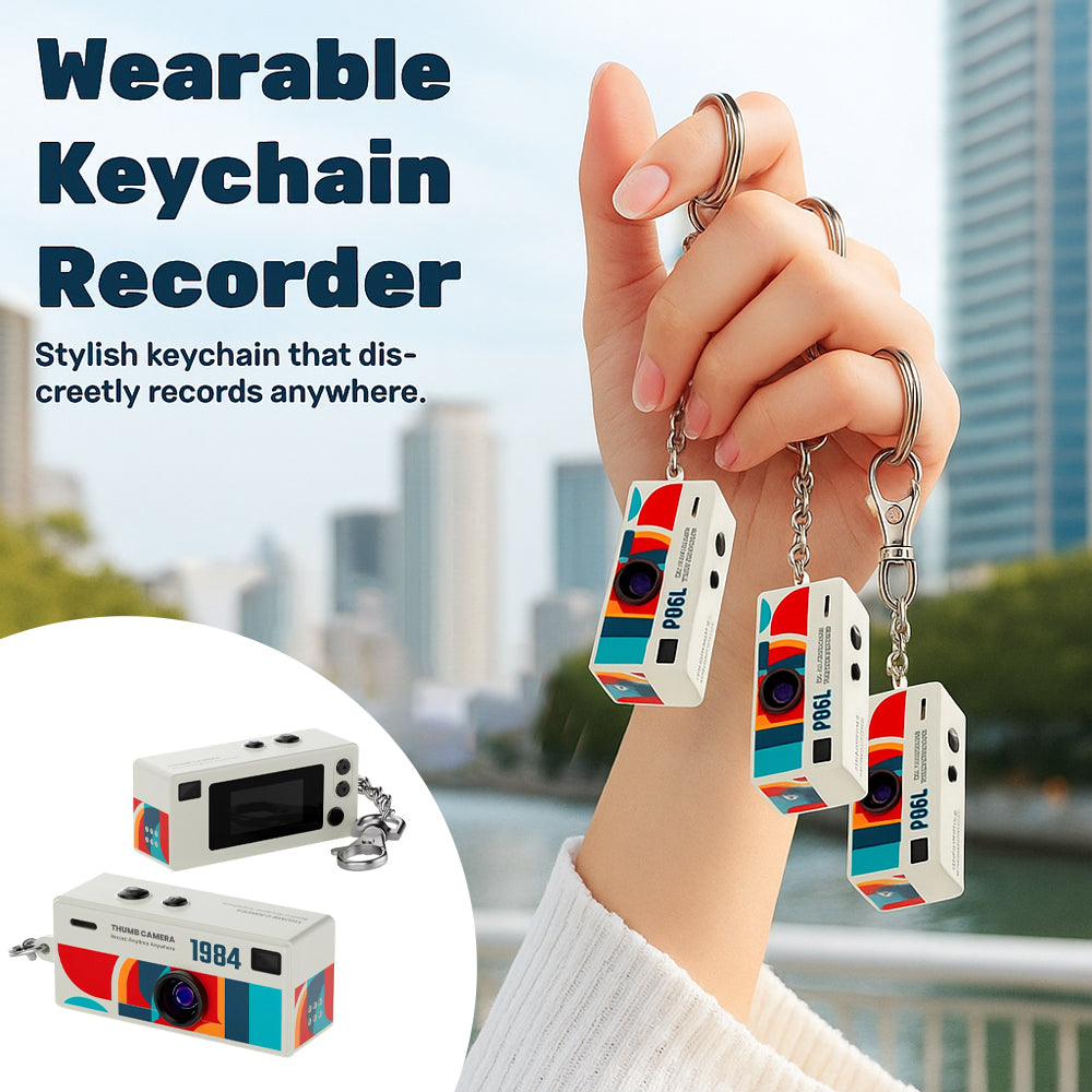 Retro Mini Keychain Camera – 1080P Video with Flash
