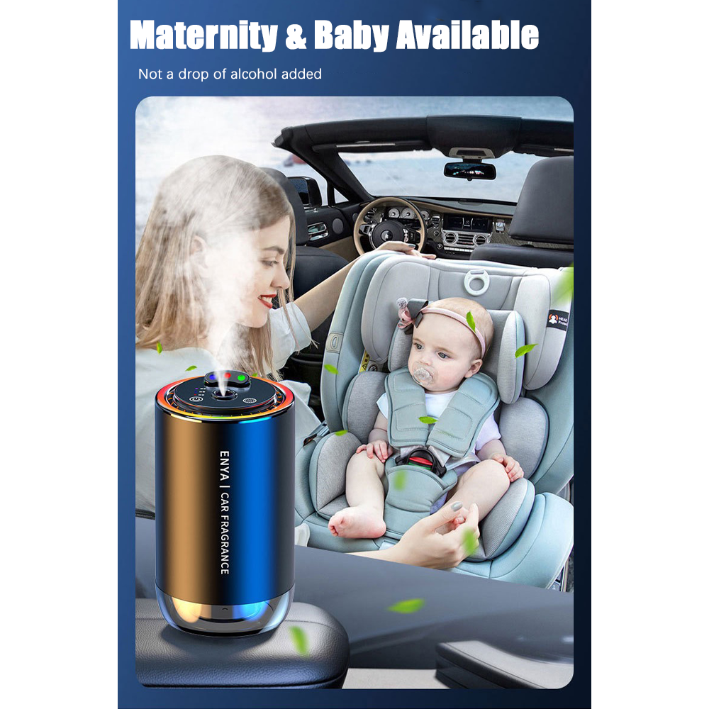 Smart Car Diffuser with Ambient Light – Auto Fragrance & LED Glow