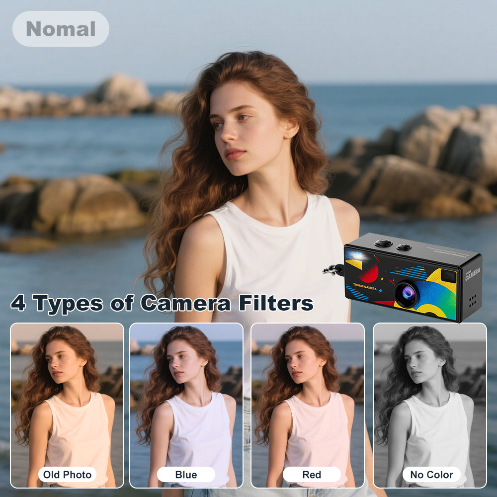 Retro Mini Keychain Camera – 1080P Video with Flash